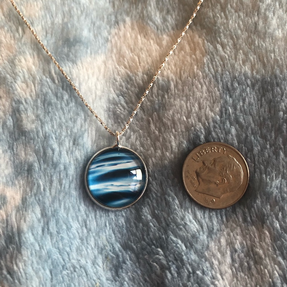 Ocean Aluminum Pendant Necklace